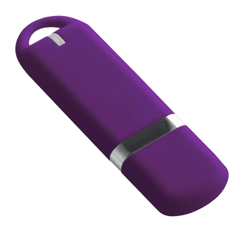 Флешка Пластиковая Мемо Софт-тач Memo Soft-touch S315 сиреневый 1 ТБ - фото 3