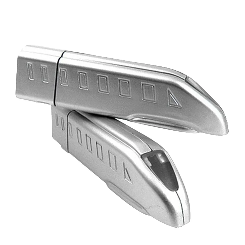 Флешка Пластиковая Поезд Серебряная пуля Silver Bullet Train S316 серебристый 16 Гб - фото 5
