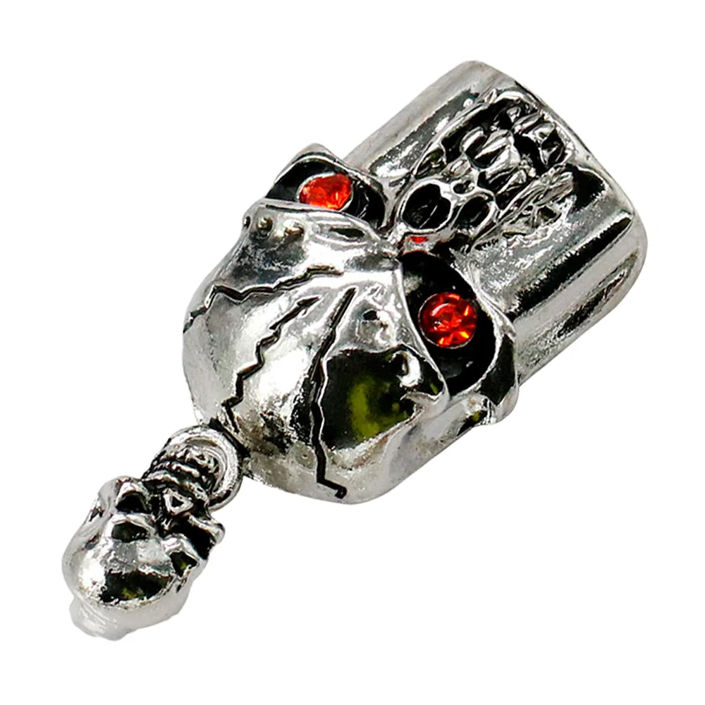 Флешка Металлическая Череп Skull R322 серебристый 64 Гб - фото 5