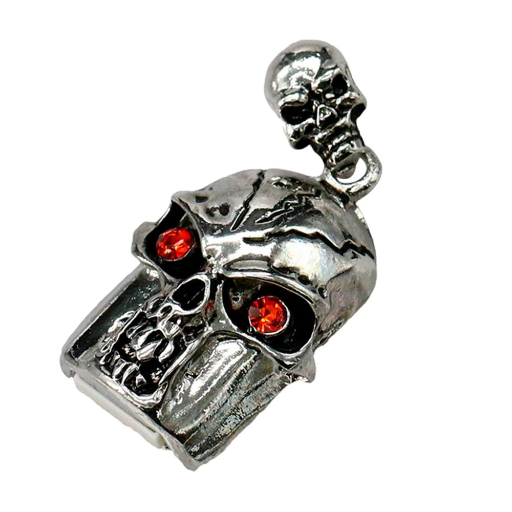 Флешка Металлическая Череп Skull R322 серебристый 4 Гб - фото 6