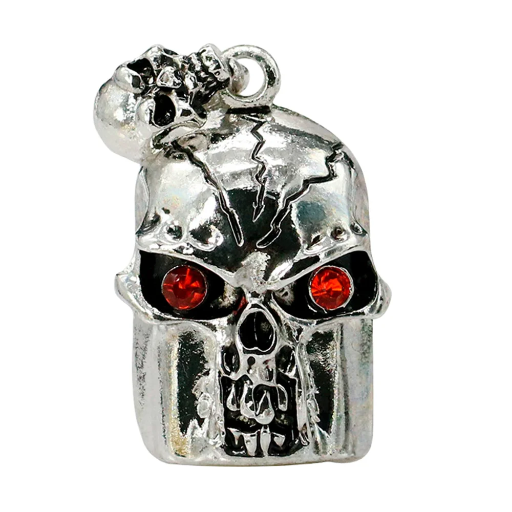 Флешка Металлическая Череп Skull R322 серебристый 8 Гб - фото 1