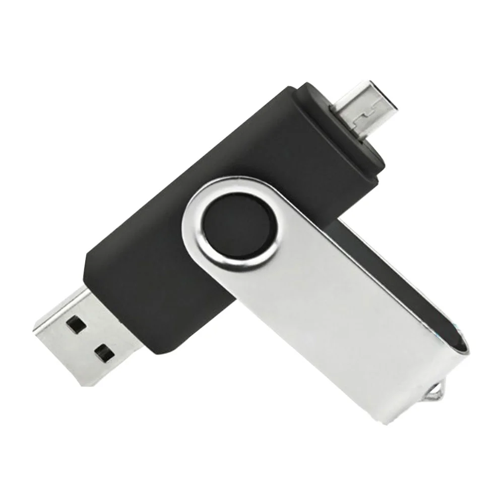 Флешка Пластиковая Твистер Дуал Twister Dual S319 черный 4 Гб - фото 6