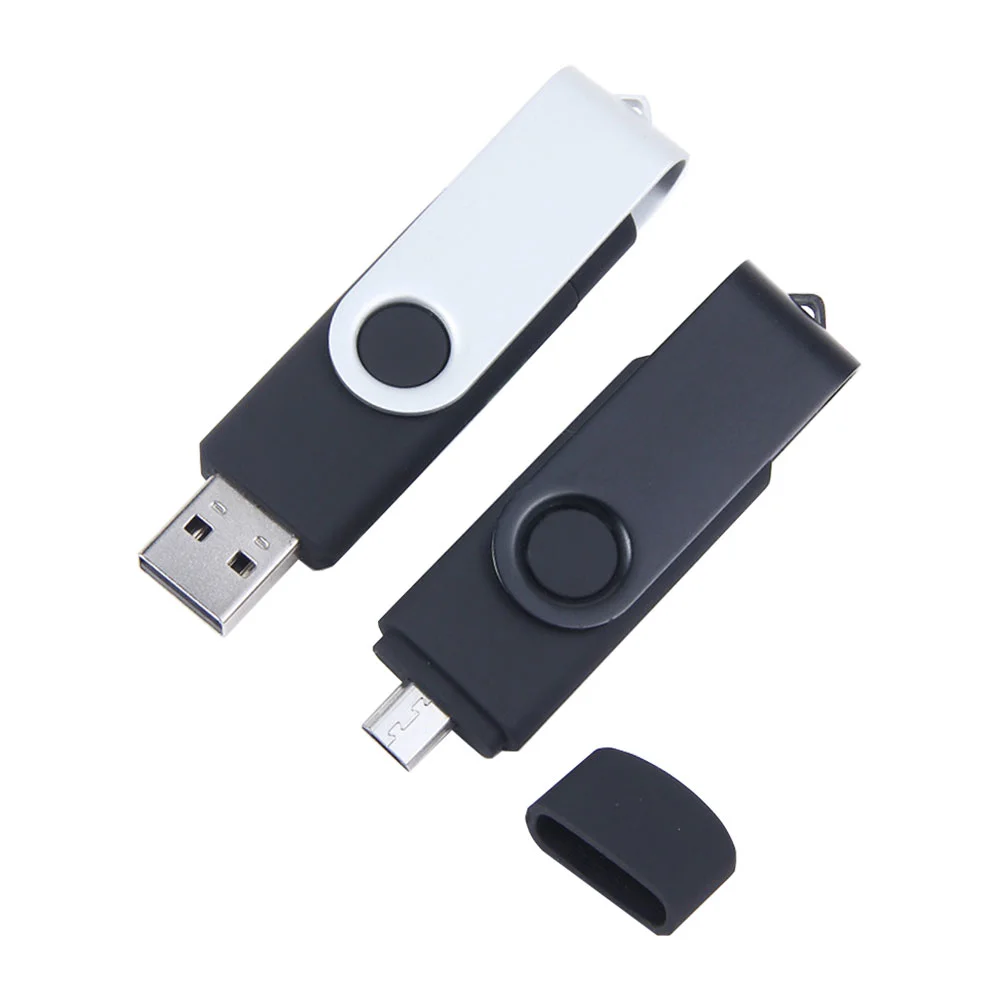 Флешка Пластиковая Твистер Дуал Twister Dual S319 черный 1 Гб - фото 2