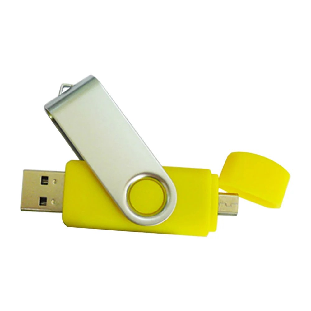 Флешка Пластиковая Твистер Дуал Twister Dual S319 желтый 64 Гб - фото 8