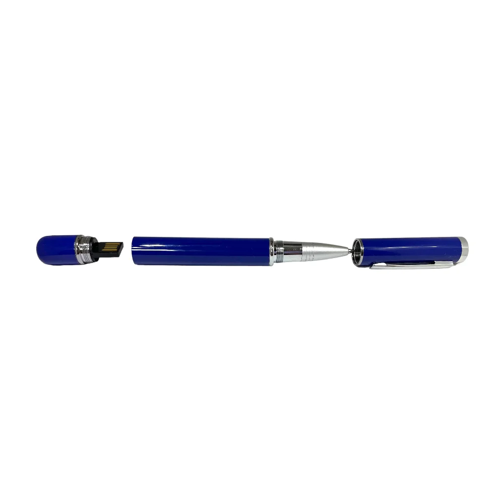 Флешка Металлическая Ручка Бона Pen Bona R324 синий 16 Гб - фото 7