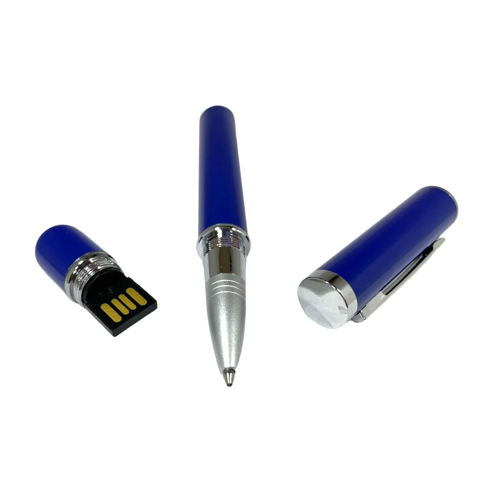 Флешка Металлическая Ручка Бона Pen Bona R324 синий 256 Гб - фото 5