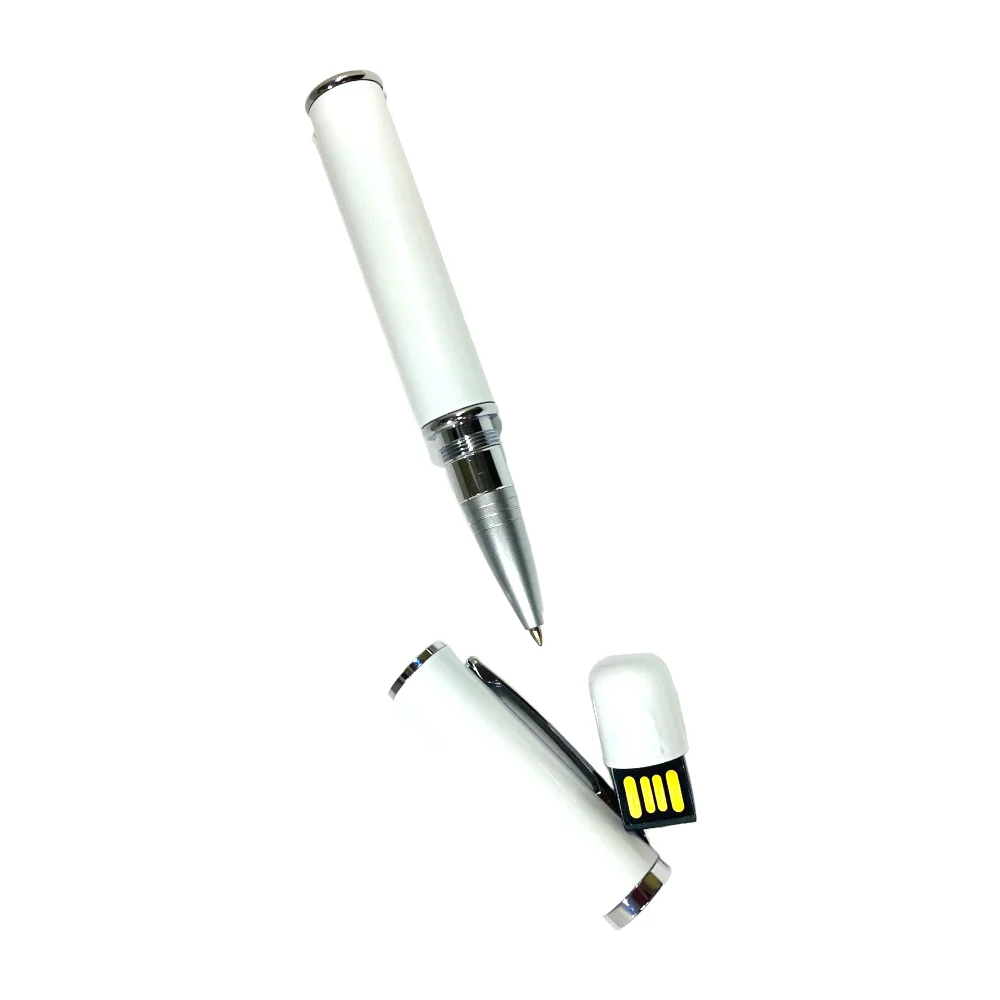 Флешка Металлическая Ручка Бона Pen Bona R324 белый 64 Гб - фото 7
