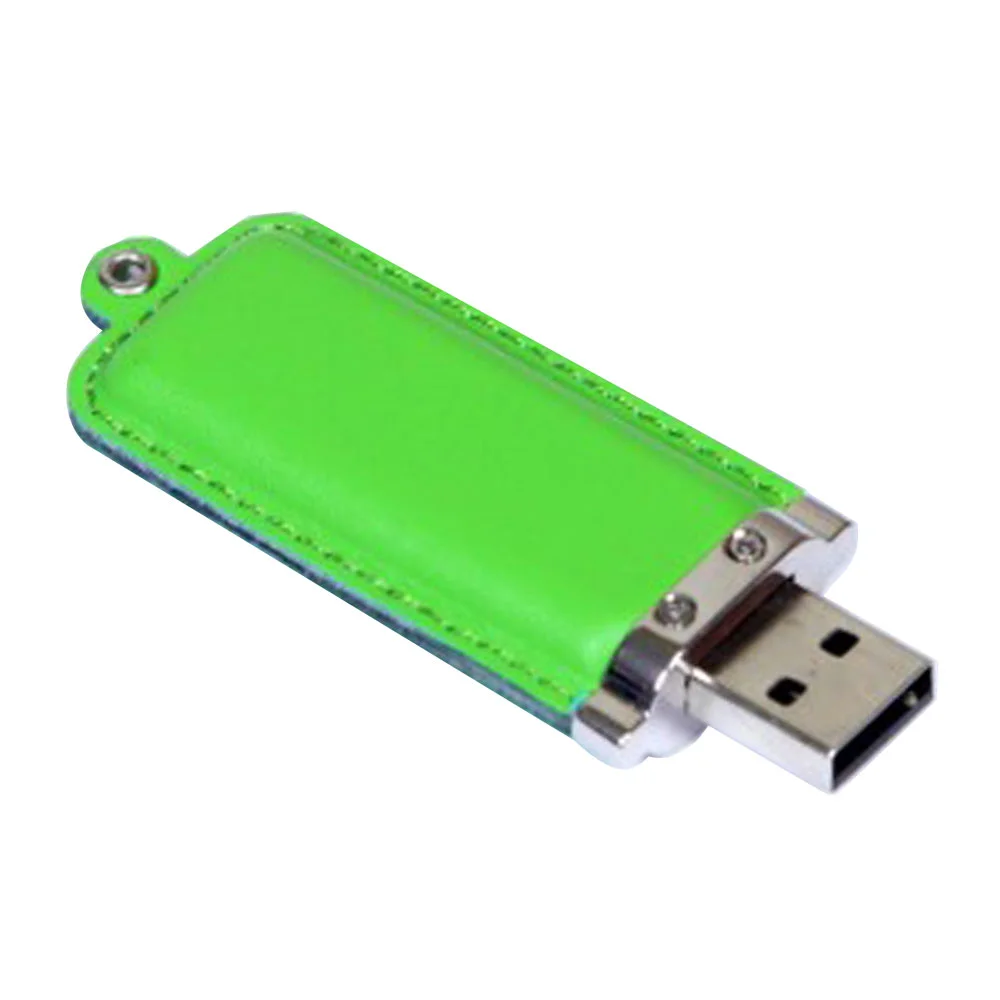 Флешка Кожаная Табула Tabula N325 зеленый 1 ГБ - фото 3