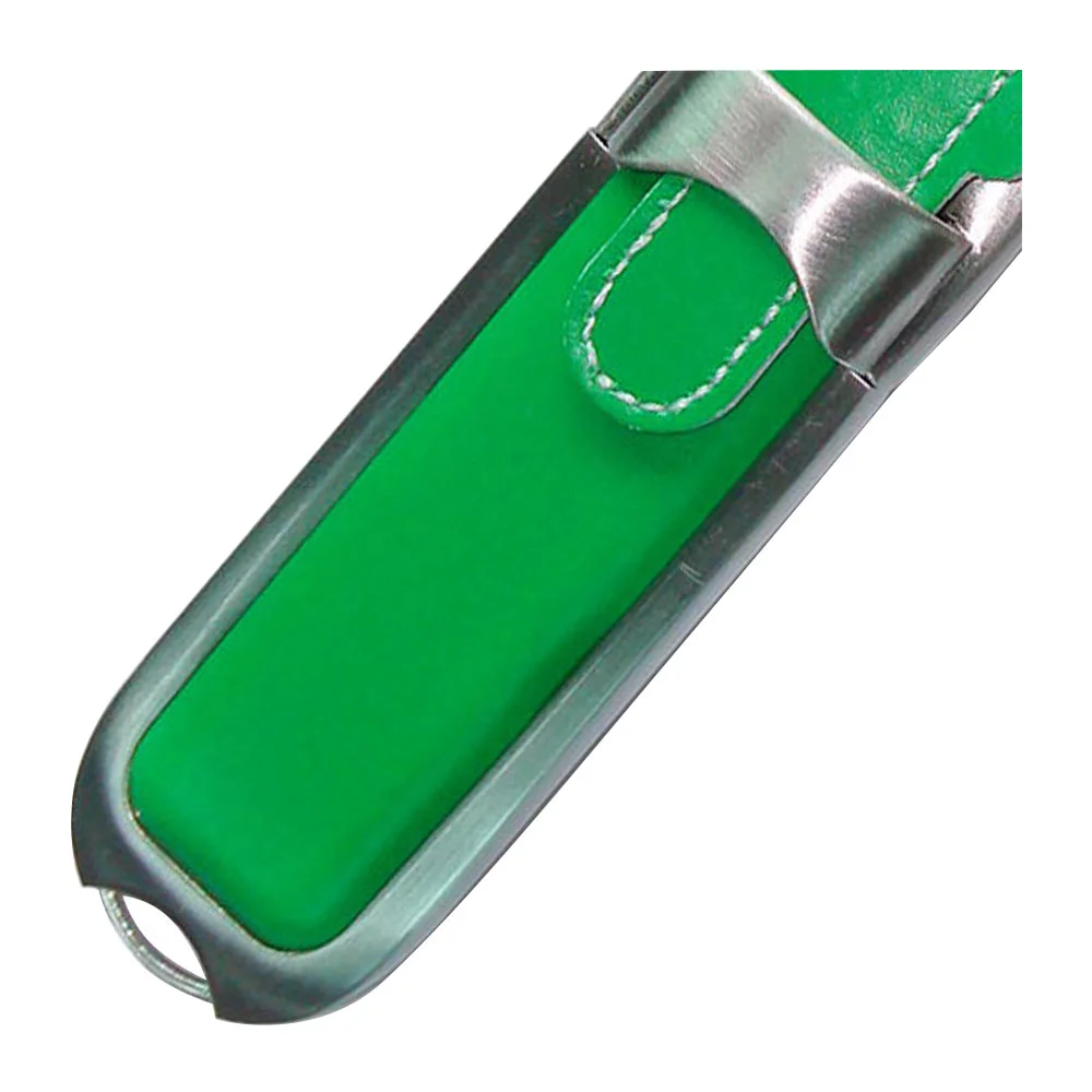 Флешка Кожаная Хеликс Helix N326 зеленый 256 ГБ - фото 6