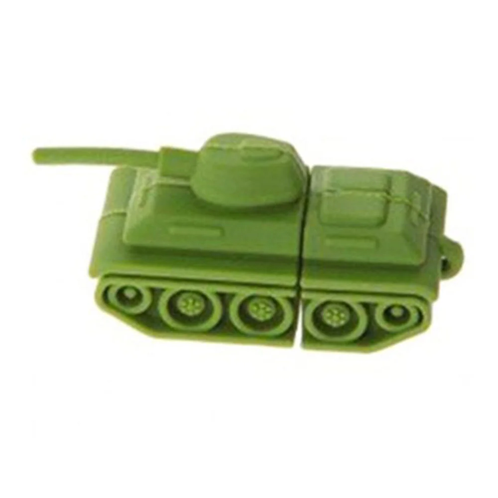 Флешка Резиновая Танк Tank Q335 зеленый 16 Гб - фото 4