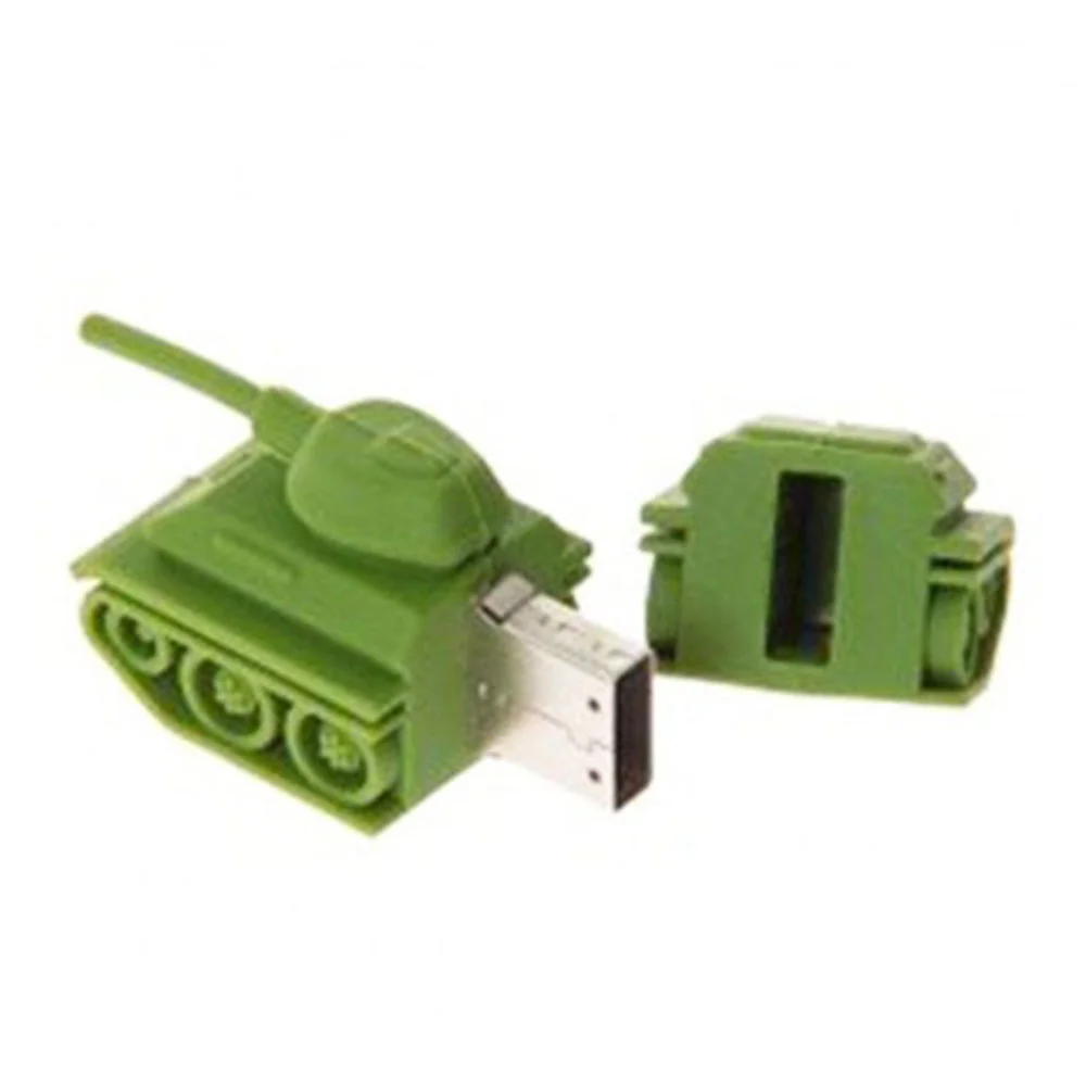 Флешка Резиновая Танк Tank Q335 зеленый 16 Гб - фото 7