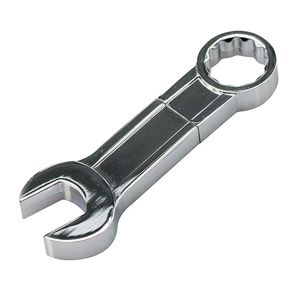 Флешка Металлический Гаечный Ключ Wrench R336 серебряный 4 Гб - фото 3