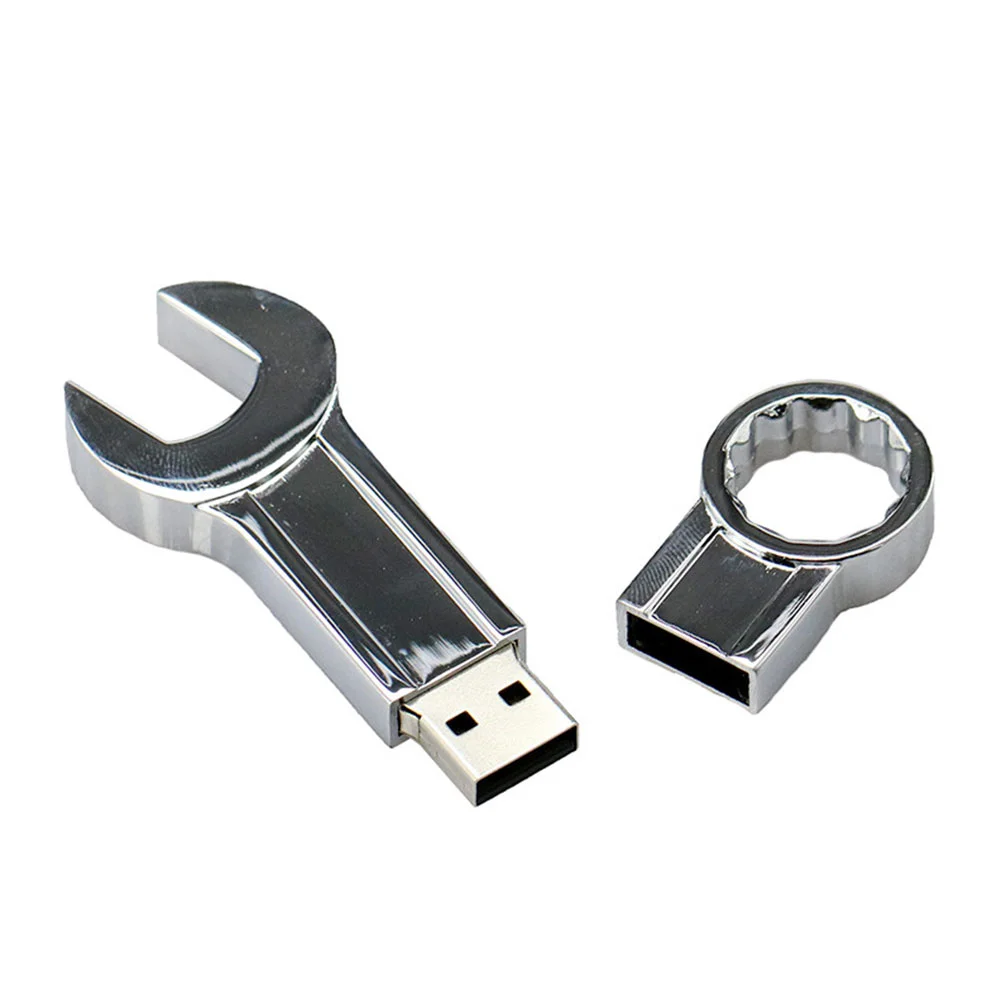 Флешка Металлический Гаечный Ключ Wrench R336 серебряный 4 Гб - фото 6