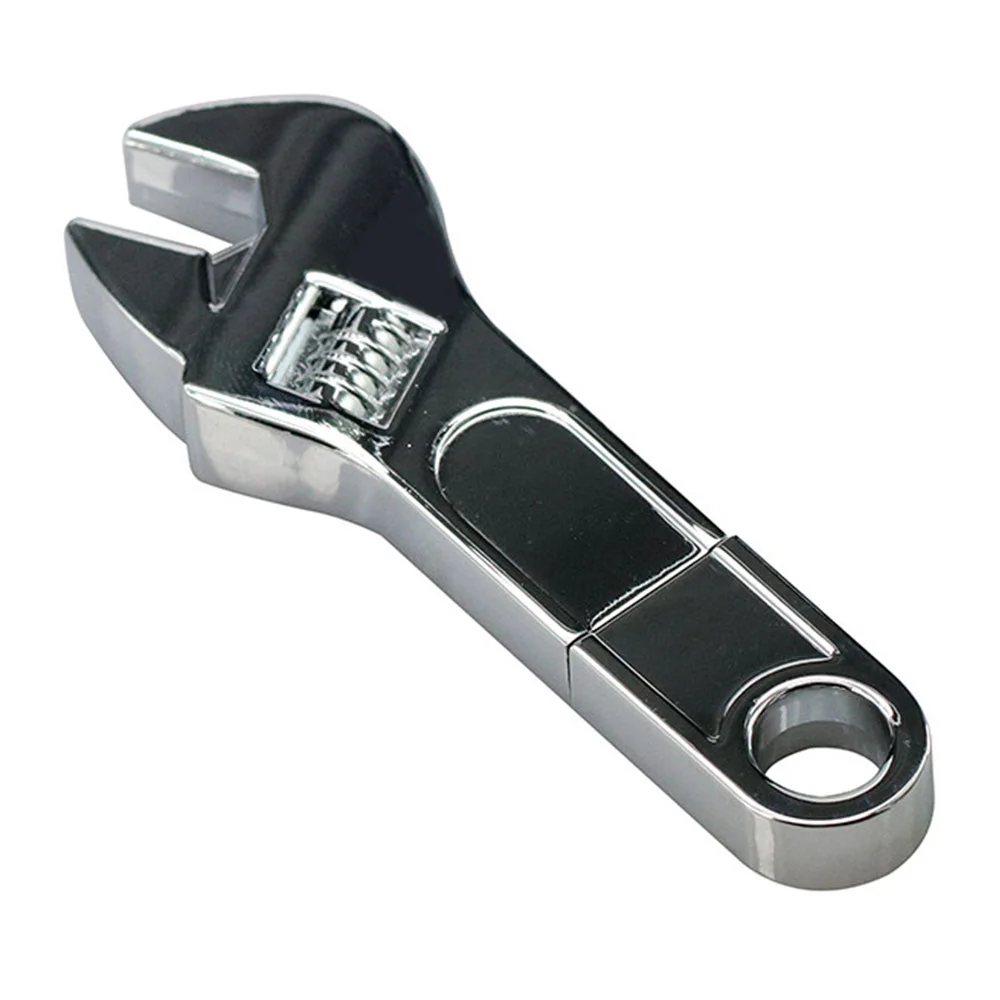 Флешка Металлический Гаечный Ключ Wrench R336 Screw серебряный 4 Гб - фото 1