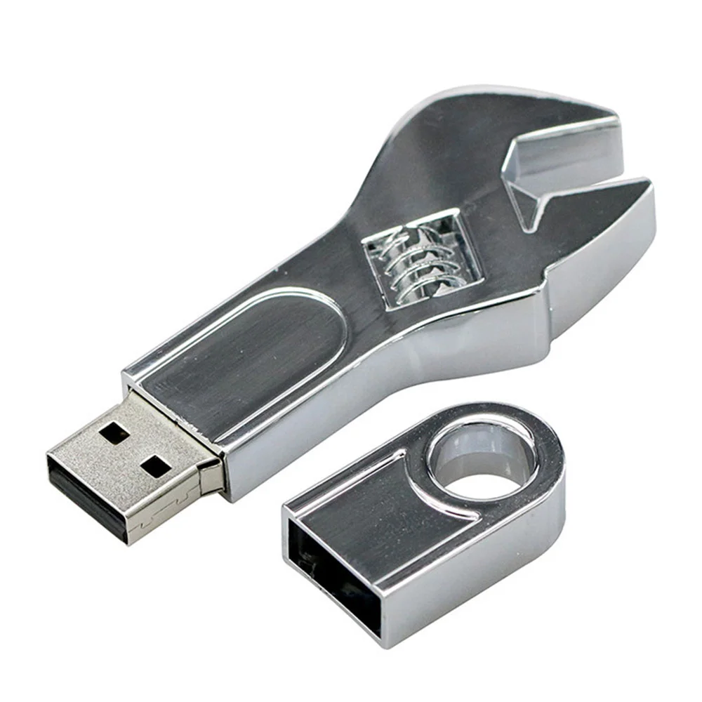 Флешка Металлический Гаечный Ключ Wrench R336 Screw серебряный 4 Гб - фото 8