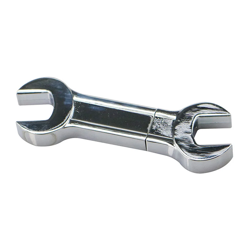 Флешка Металлический Гаечный Ключ \Wrench\ R336 Double серебряный 1 Гб - фото 6