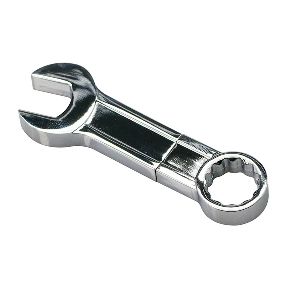 Флешка Металлический Гаечный Ключ Wrench R336 серебряный 16 Гб - фото 1
