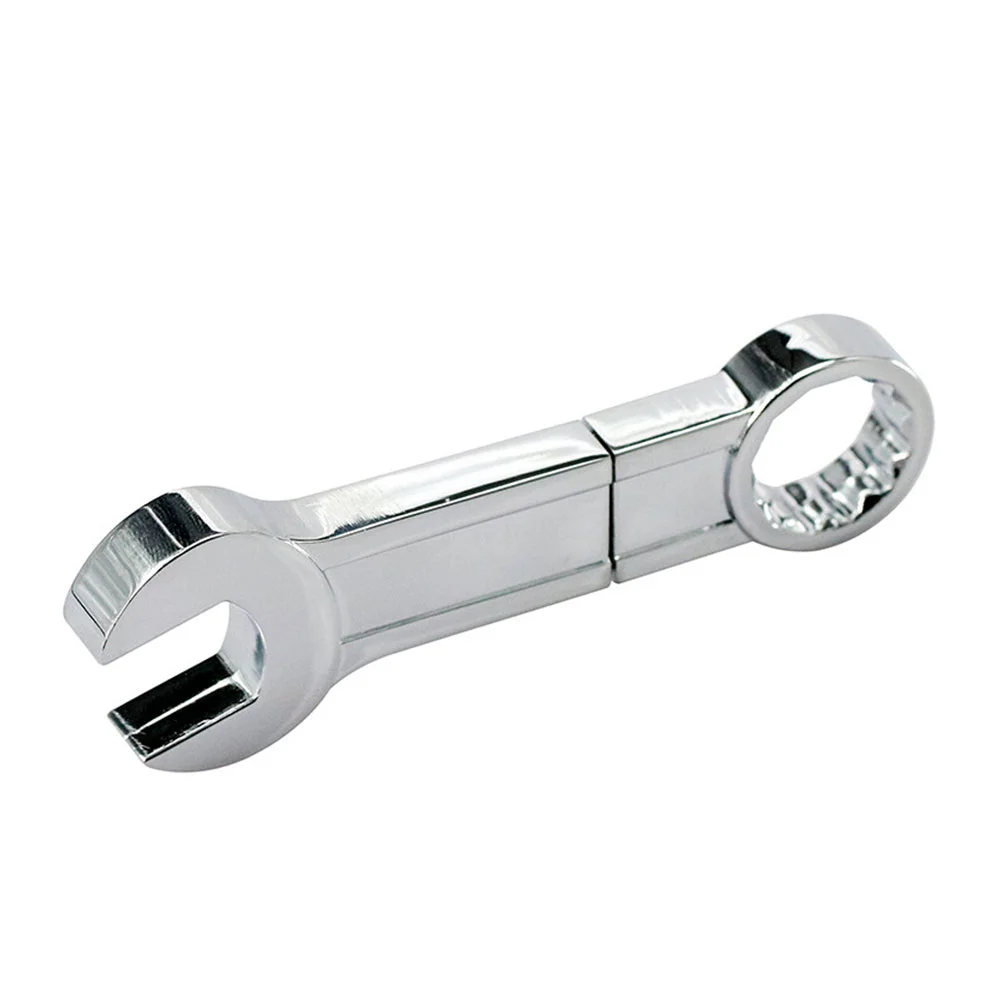Флешка Металлический Гаечный Ключ \Wrench\ R336 серебряный 128 Гб - фото 8