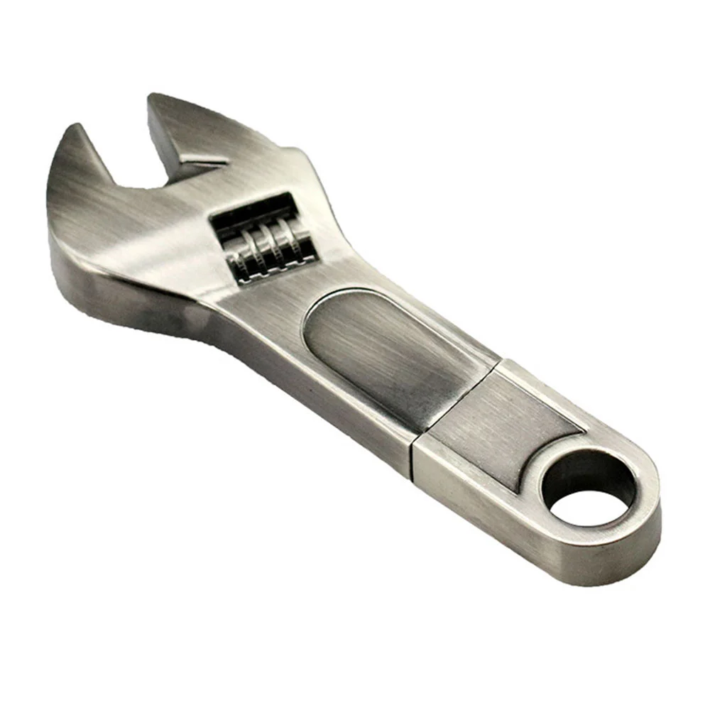 Флешка Металлический Гаечный Ключ Wrench R336 Screw бронзовый 16 Гб - фото 1
