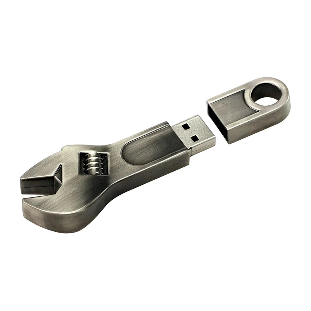 Флешка Металлический Гаечный Ключ Wrench R336 Screw бронзовый 16 Гб - фото 7