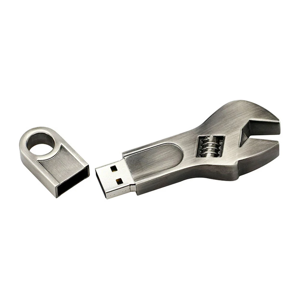 Флешка Металлический Гаечный Ключ Wrench R336 Screw бронзовый 32 Гб - фото 2