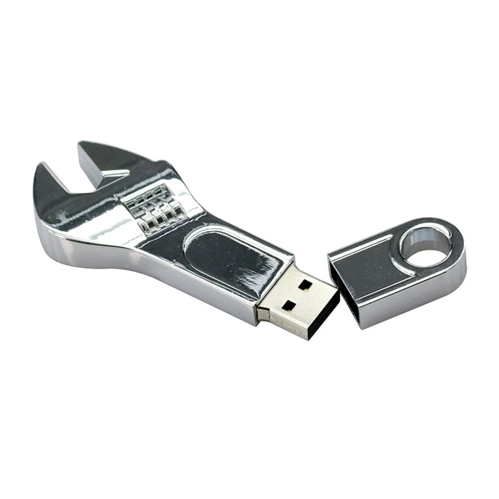 Флешка Металлический Гаечный Ключ \Wrench\ R336 Screw серебряный 16 Гб - фото 2