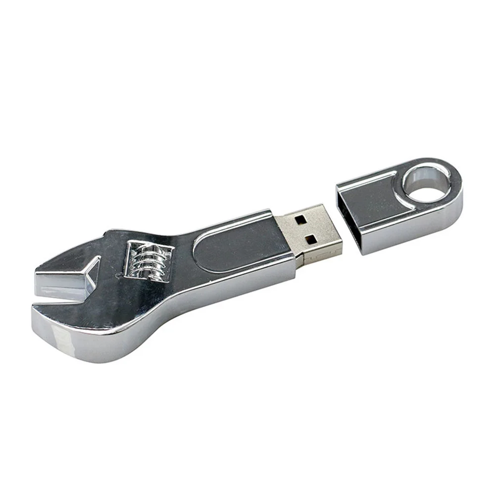 Флешка Металлический Гаечный Ключ Wrench R336 Screw серебряный 256 Гб - фото 7