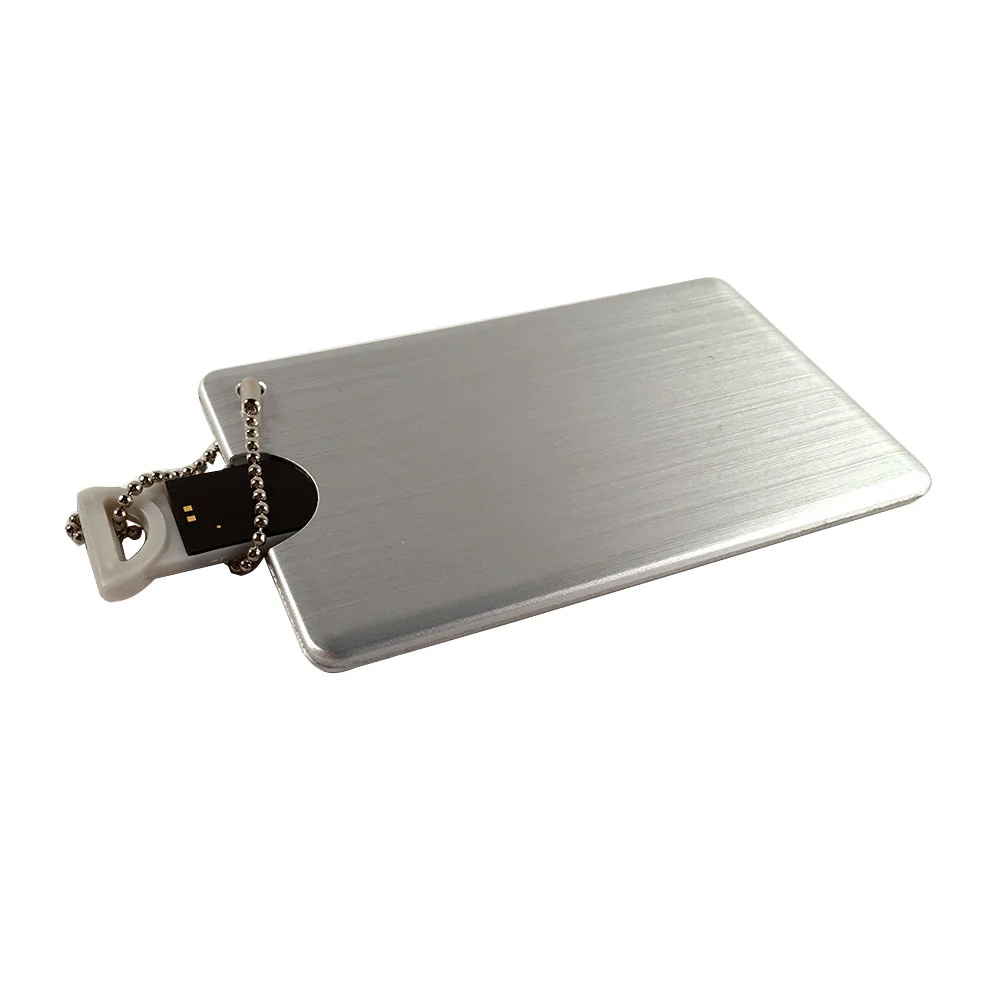 Флешка Металлическая Кредитная карта "Credit Card" R323 серебристая 16 Гб - фото 2