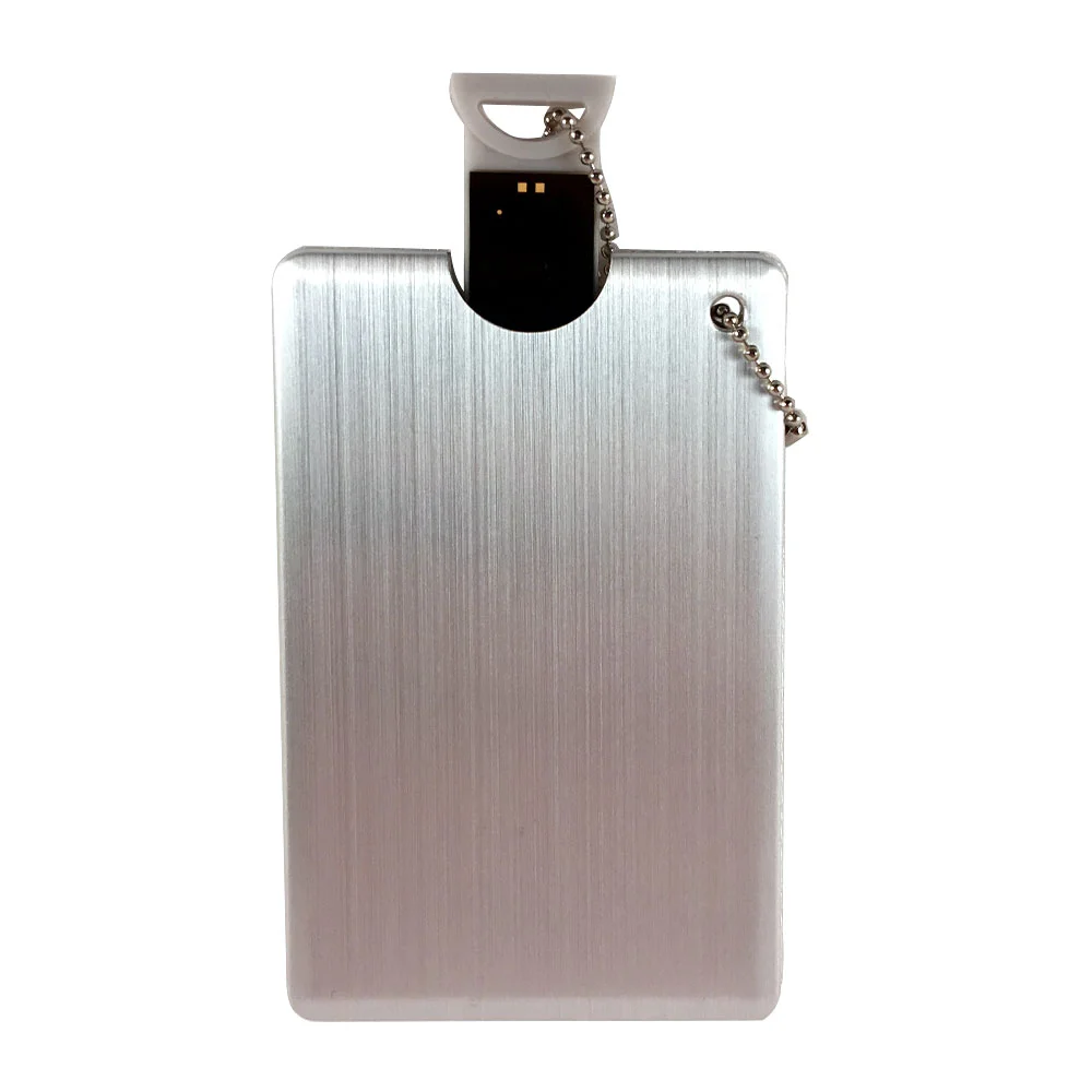 Флешка Металлическая Кредитная карта "Credit Card" R323 серебряная 2 Гб - фото 6