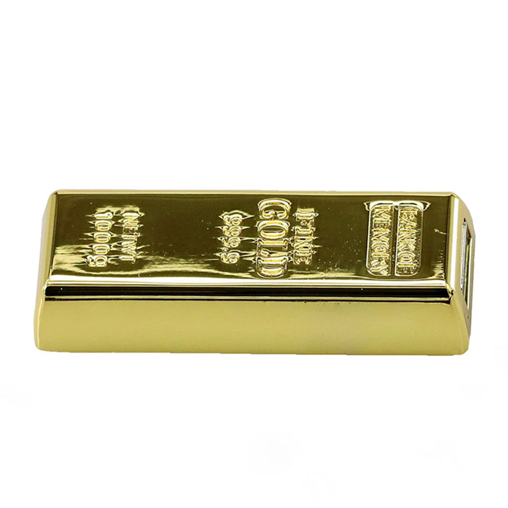 Флешка Металлическая Золотой слиток Gold Bar R352 золотой 4 Гб - фото 5