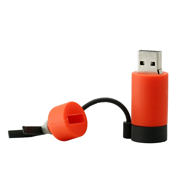 Флешка Резиновая Огнетушитель Extinguisher Q357 красный 8 Гб - фото 2