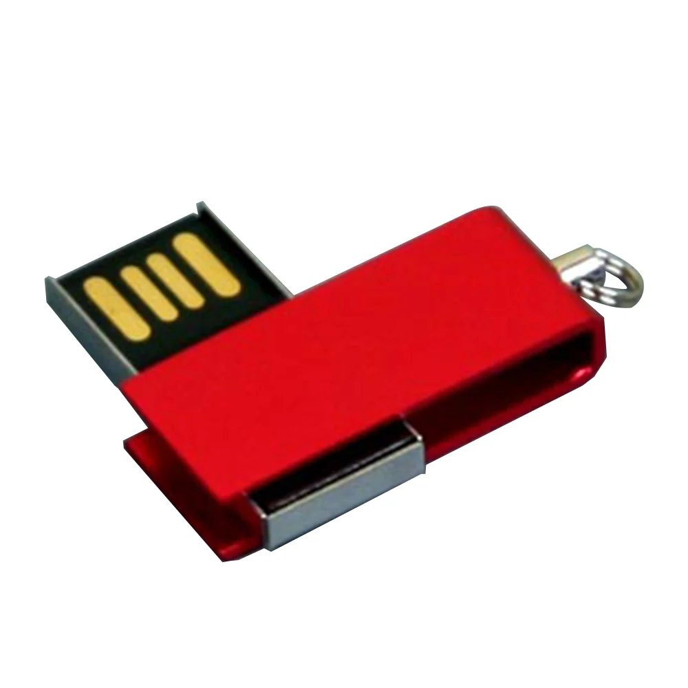Флешка Металлическая Твистер Мини Twister Mini R407 красный 2 Гб - фото 3