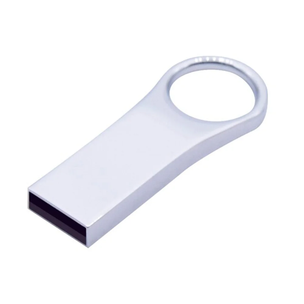 Флешка Металлическая Рико Rico R409 серебристый глянец 4 Гб