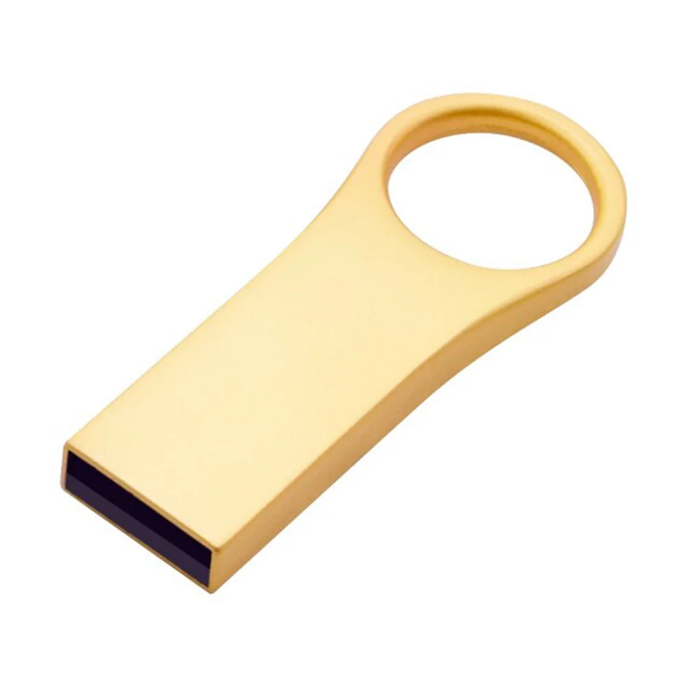 Флешка Металлическая Рико "Rico" R409 золотой 16 Гб - фото 1