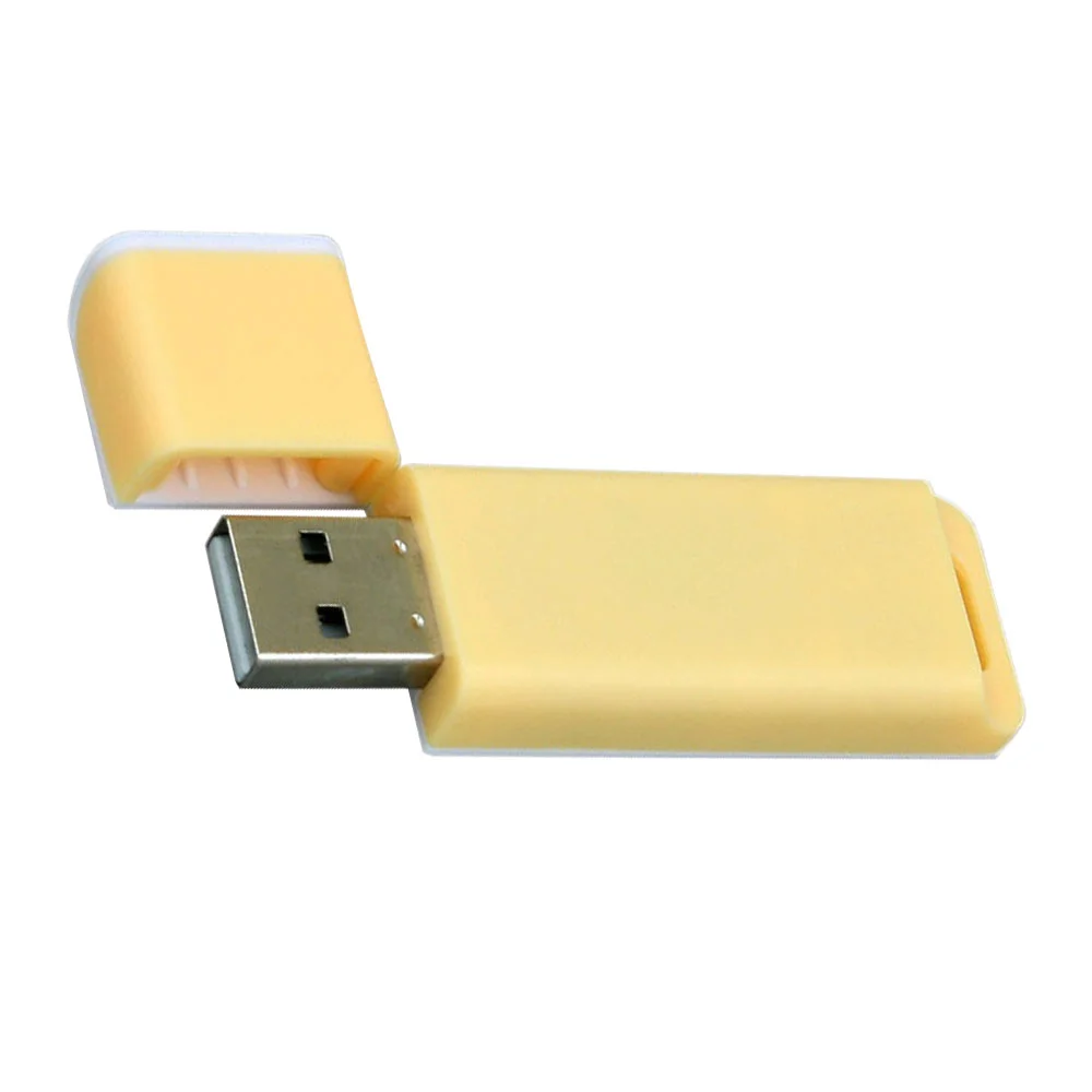 Флешка Пластиковая Керас Keras S420 желтый 2 Гб - фото 5
