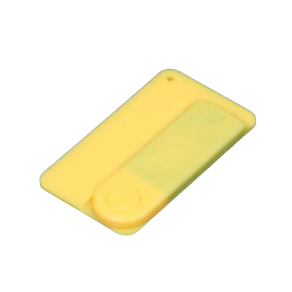 Флешка Пластиковая Визитка Аспис Visit Card Aspis S411 желтый 16 Гб - фото 2