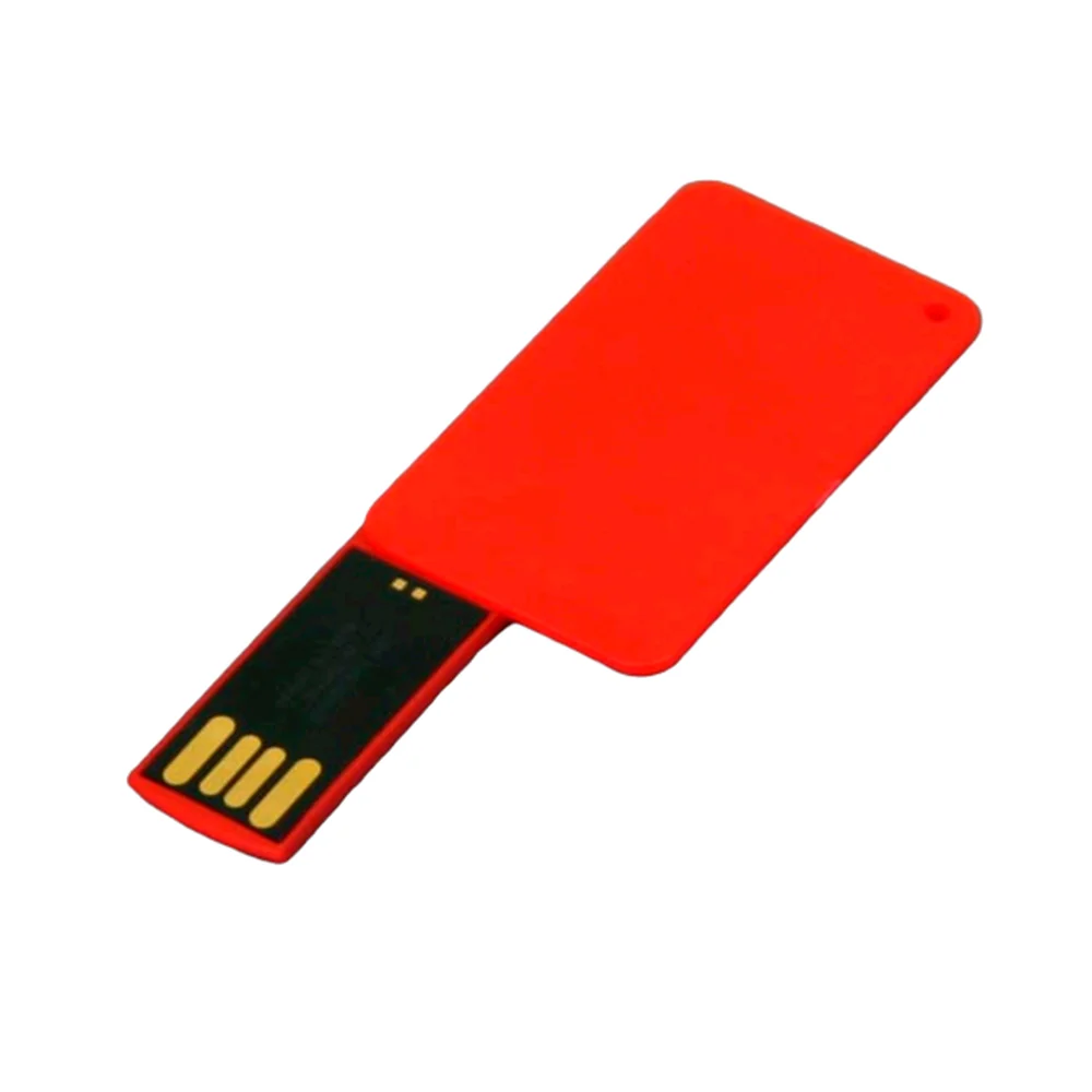 Флешка Пластиковая Визитка Аспис Visit Card Aspis S411 красный 16 Гб - фото 3
