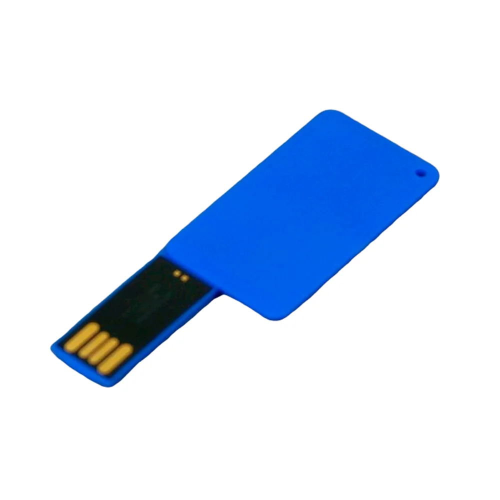 Флешка Пластиковая Визитка Аспис Visit Card Aspis S411 синий 16 Гб - фото 3