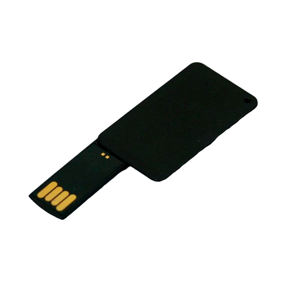 Флешка Пластиковая Визитка Аспис Visit Card Aspis S411 черный 16 Гб - фото 3
