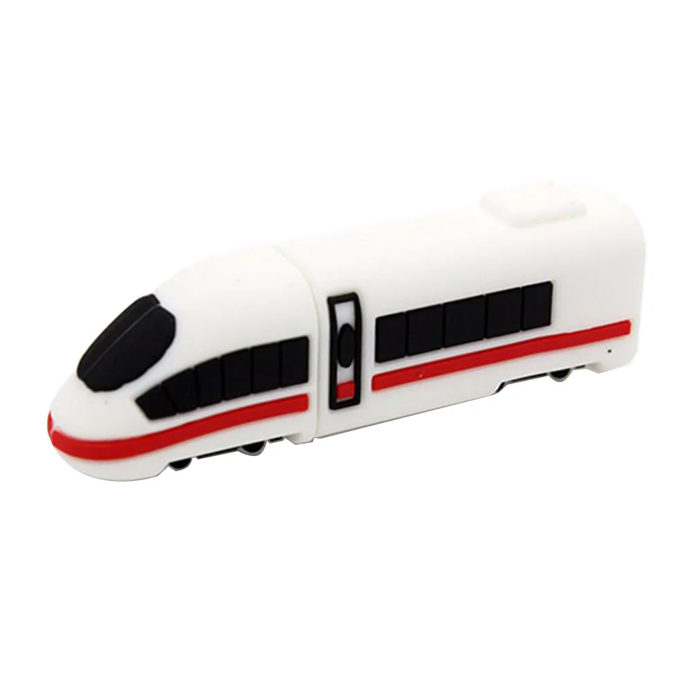 Флешка Резиновая Поезд Экспресс Train Express Q424 белый 32 Гб - фото 9