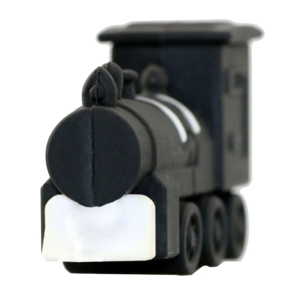 Флешка Резиновая Поезд Тепловоз Train Diesel Q425 черный 128 Гб - фото 3