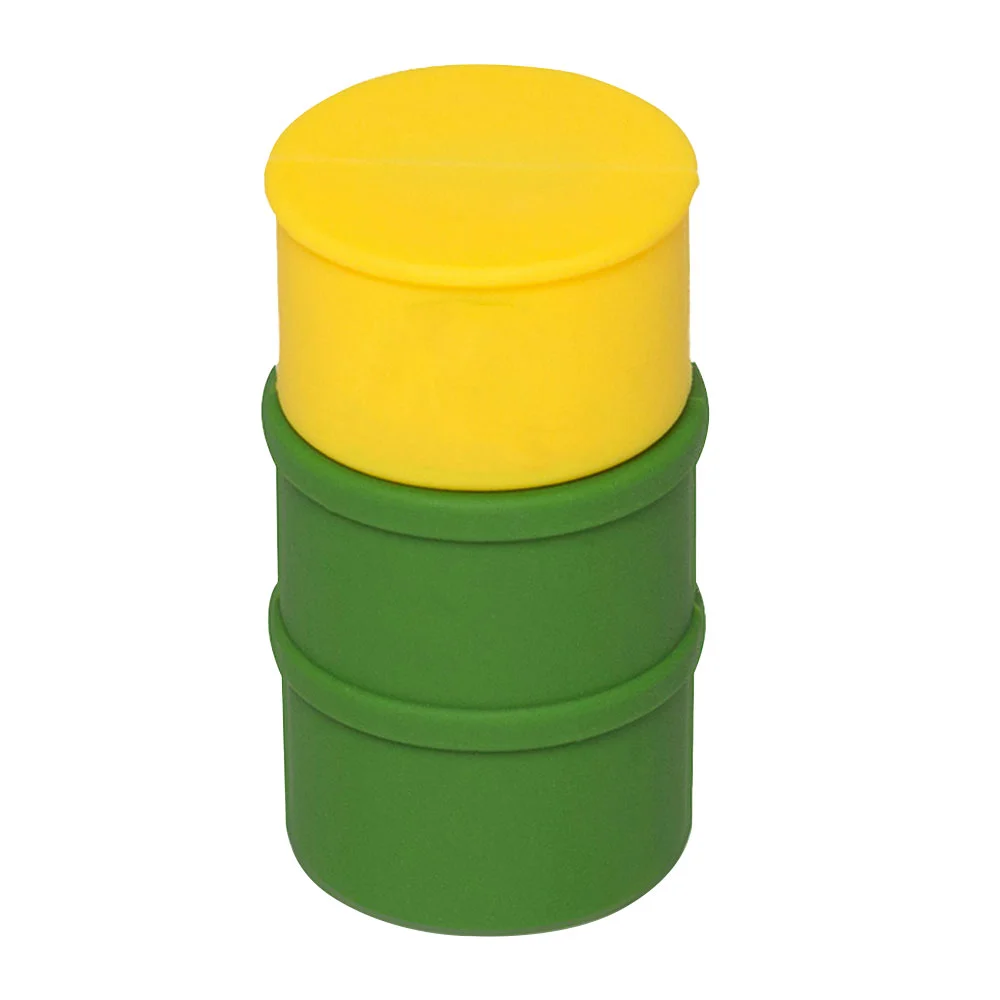 Флешка Резиновая Бочка Barrel Q428 желтый / зеленый 64 Гб - фото 1