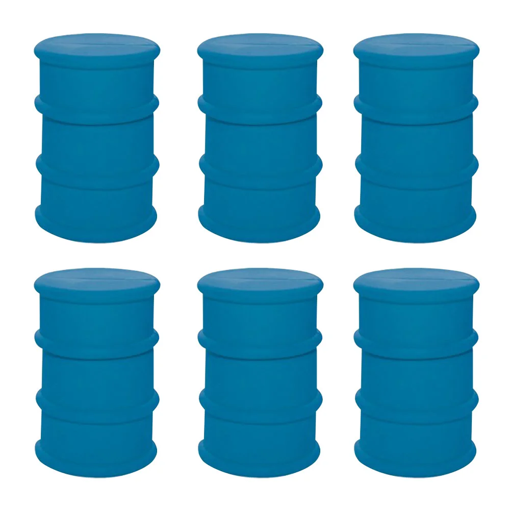 Флешка Резиновая Бочка Barrel Q428 синий 128 Гб - фото 7