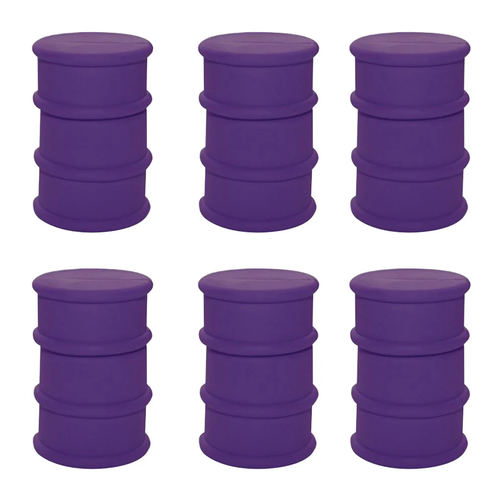 Флешка Резиновая Бочка Barrel Q428 фиолетовый 256 Гб - фото 8