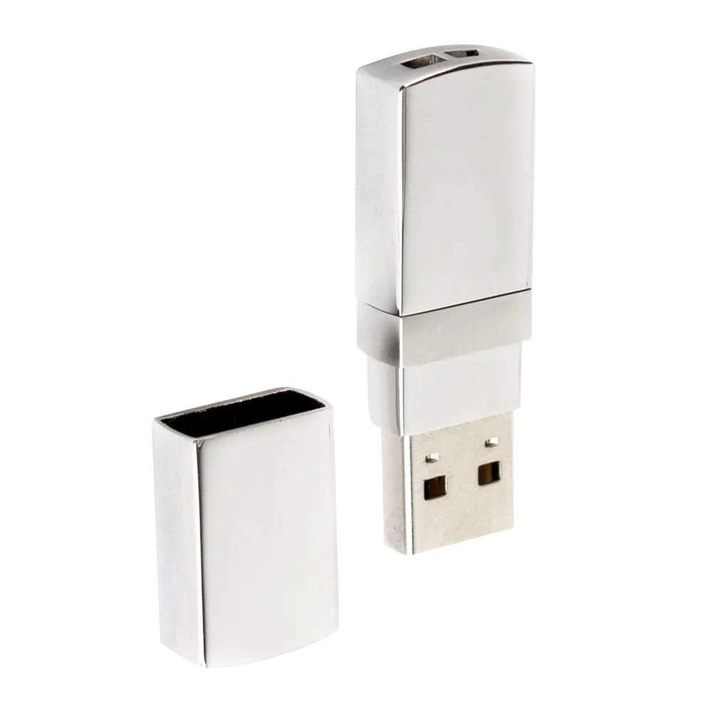 Флешка Металлическая Телос Telos R429 серебряный 4 Гб - фото 3