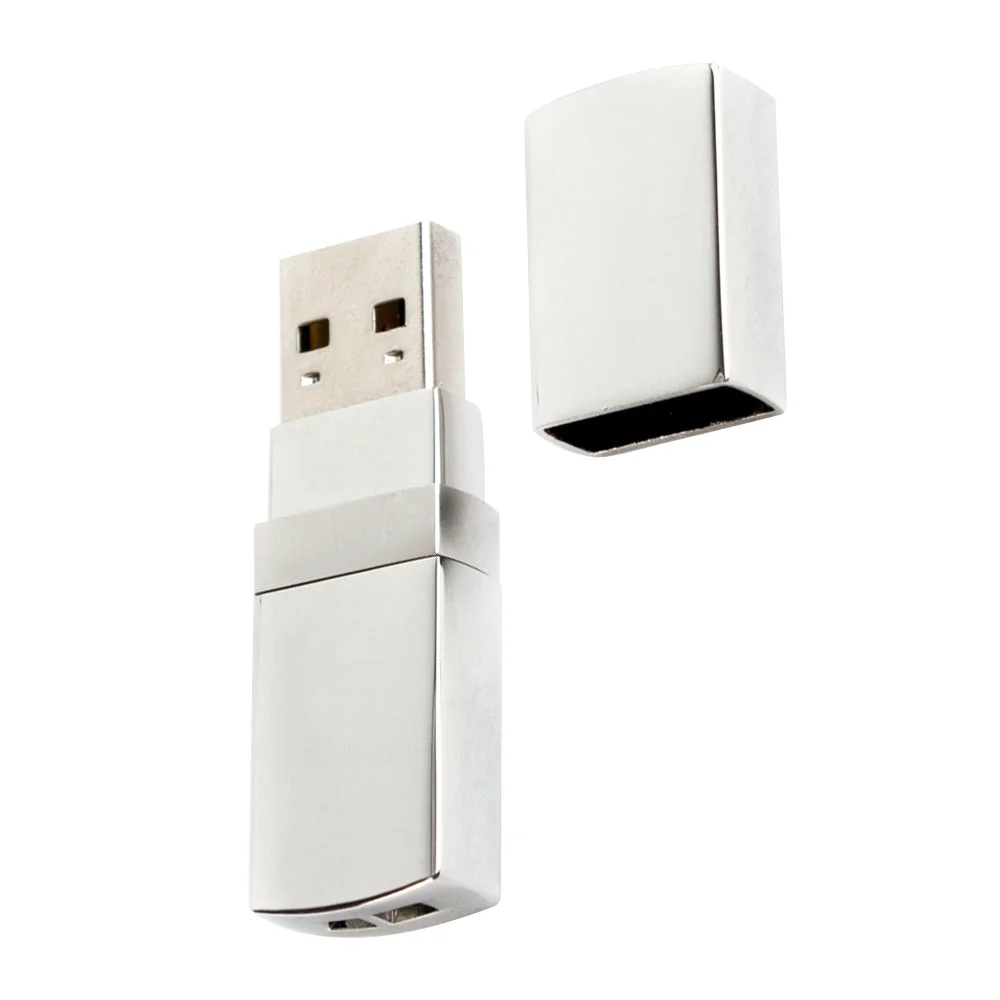 Флешка Металлическая Телос Telos R429 серебряный 4 Гб - фото 5