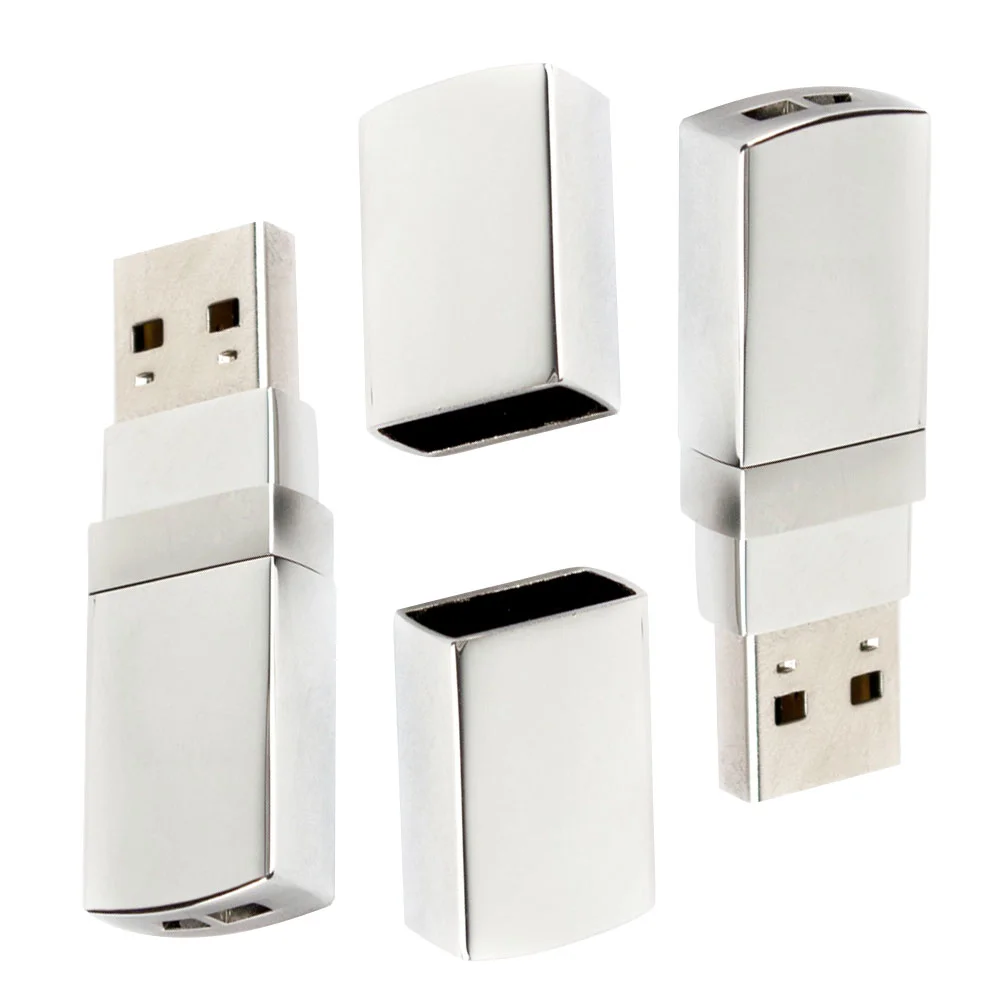 Флешка Металлическая Телос Telos R429 серебряный 64 Гб - фото 10