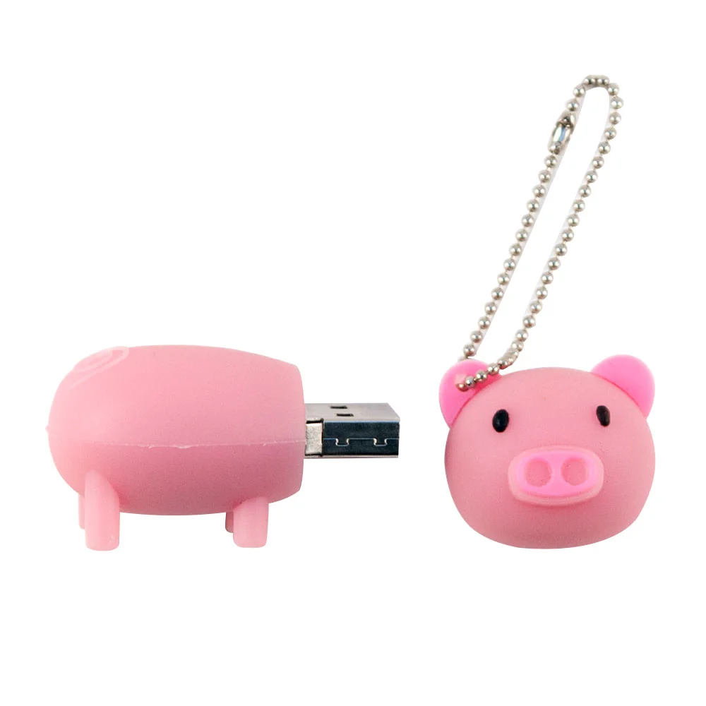 Флешка Резиновая Поросенок Piggy Q430 розовый 16 Гб - фото 4