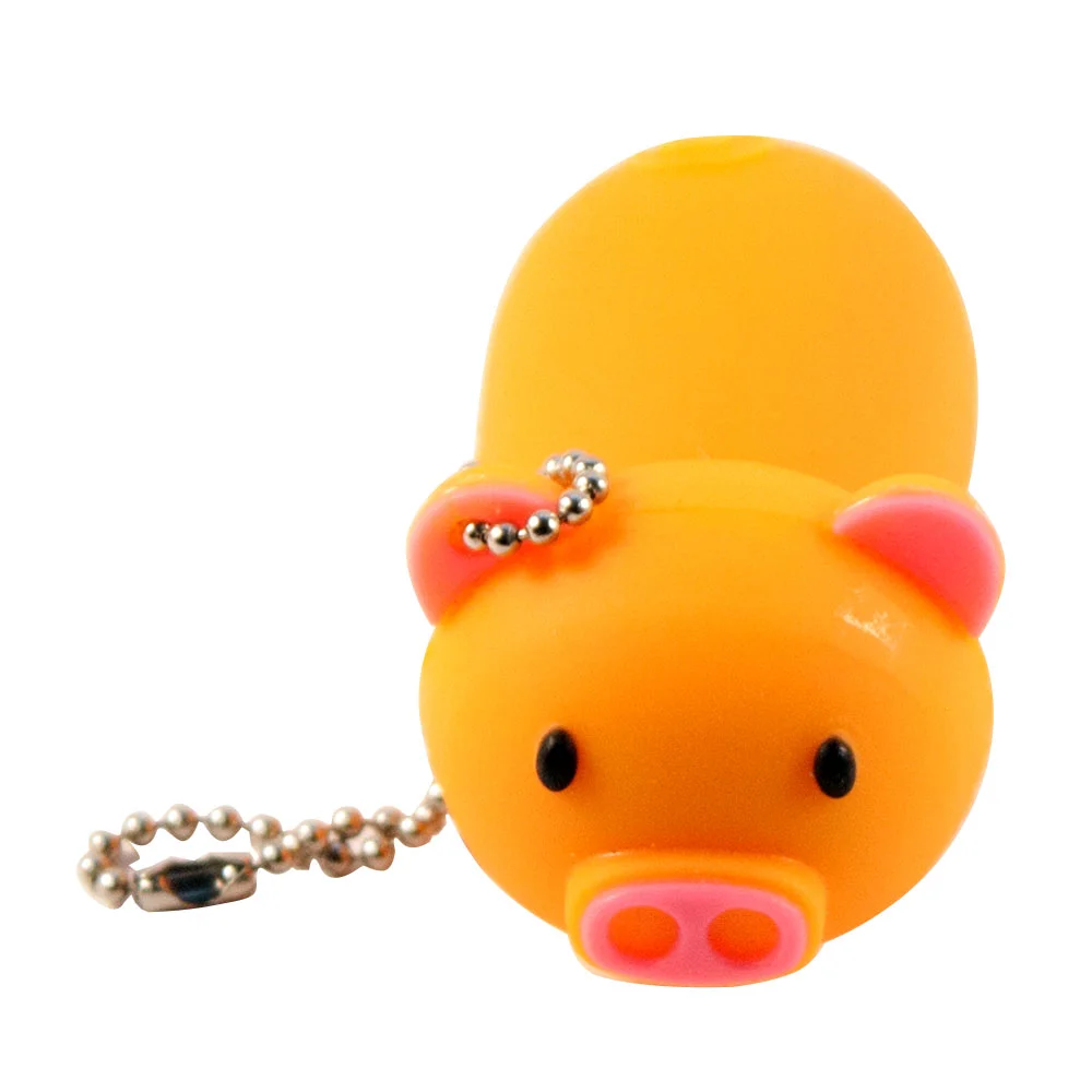 Флешка Резиновая Поросенок Piggy Q430 оранжевый 16 Гб - фото 1