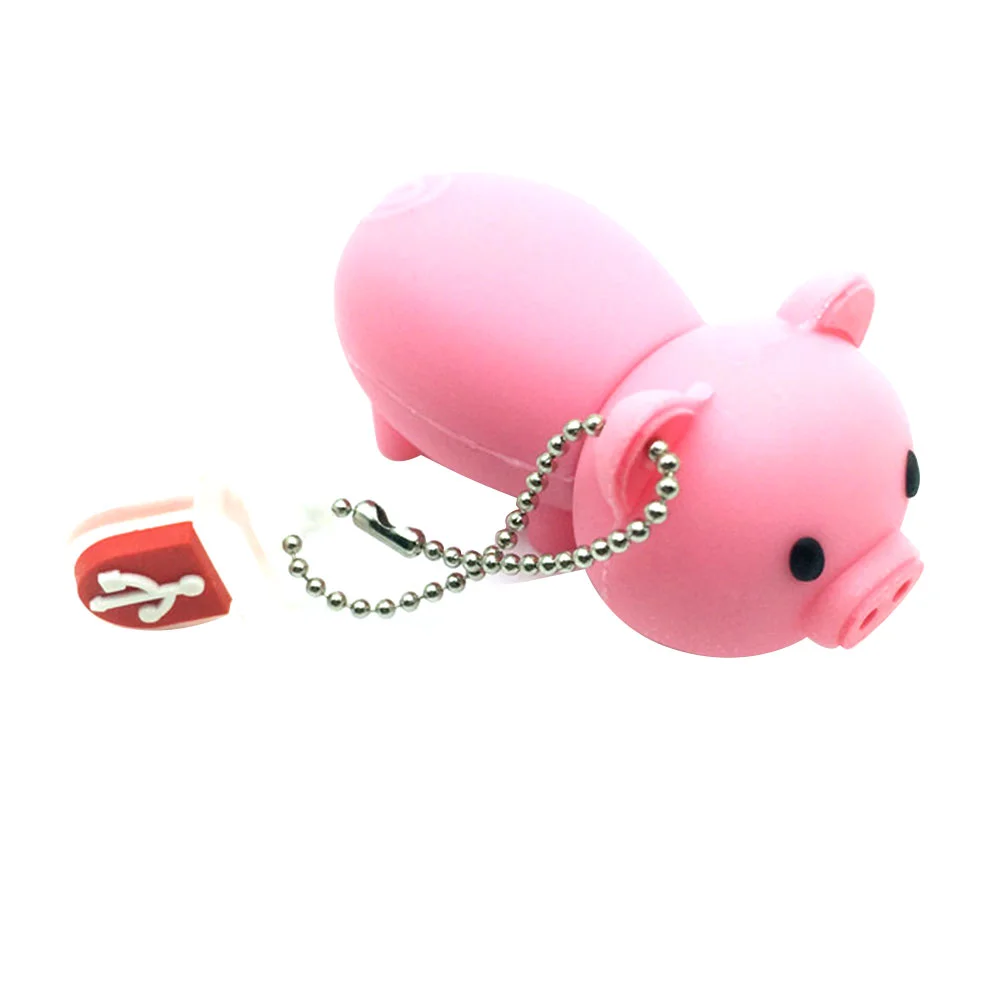 Флешка Резиновая Поросенок Piggy Q430 розовый 128 Гб - фото 5